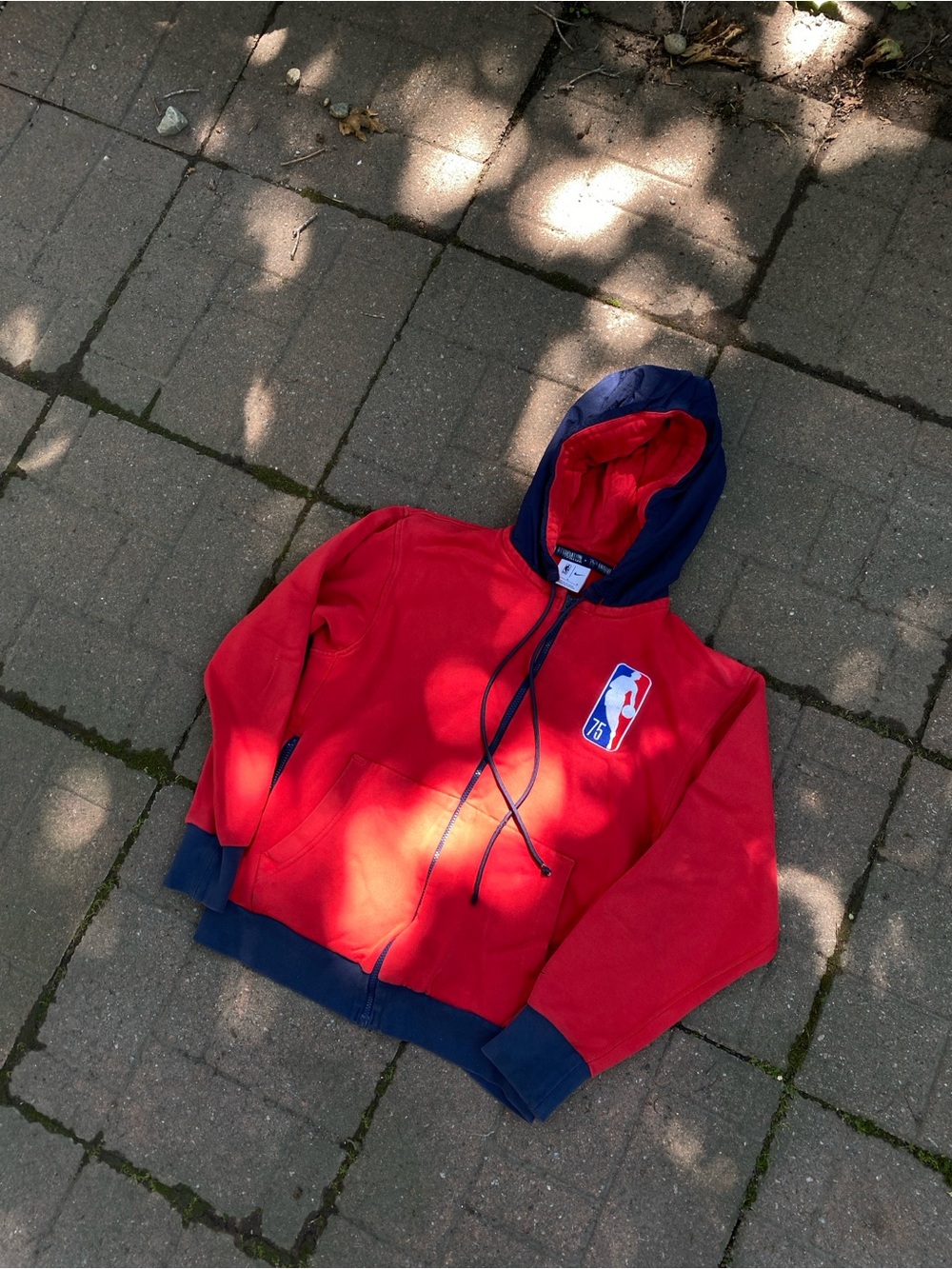 NBA Kids Red and Navy Zip-Up Hoodie